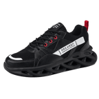 Mens Running Autumn New Leather Sneakers High Quality Outdoor Light Comfortable Sport Athletic Sneakers Lace Up Walking Breathable Ultra Lightweight Sport Casual Sneakers Stevvex