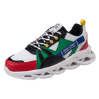 Mens Running Autumn New Leather Sneakers High Quality Outdoor Light Comfortable Sport Athletic Sneakers Lace Up Walking Breathable Ultra Lightweight Sport Casual Sneakers Stevvex