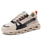 Mens Running Autumn New Leather Sneakers High Quality Outdoor Light Comfortable Sport Athletic Sneakers Lace Up Walking Breathable Ultra Lightweight Sport Casual Sneakers Stevvex