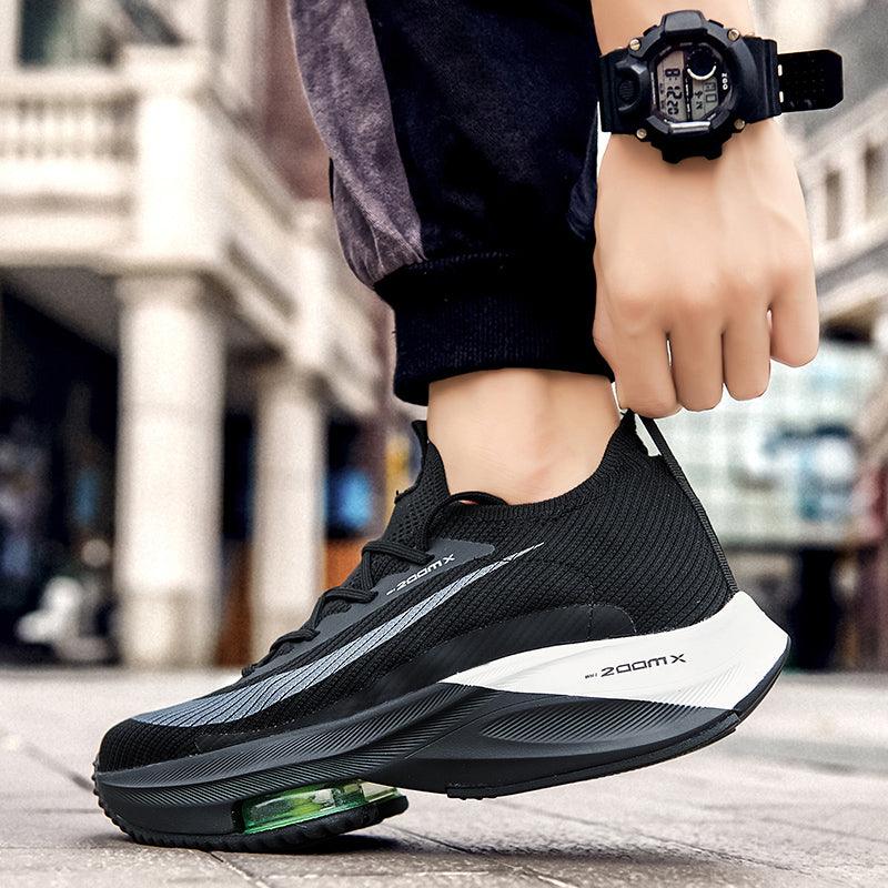 Mens Running Breathable Air Cushion Sneakers Light Jogging Men Casual Sports Outdoor Non-Slip Sneakers Athletic Casual Sports Tennis Road Sneakers For Walking Gym Jogging Training Fitness Stevvex