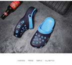 Mens Sandals Durable Daily Wear Dual-Use Summer Hole Shoes Clogs Classic Shoes Garden Clogs Sports Sandals Outdoor Indoor Mens Durable Slippers Stevvex