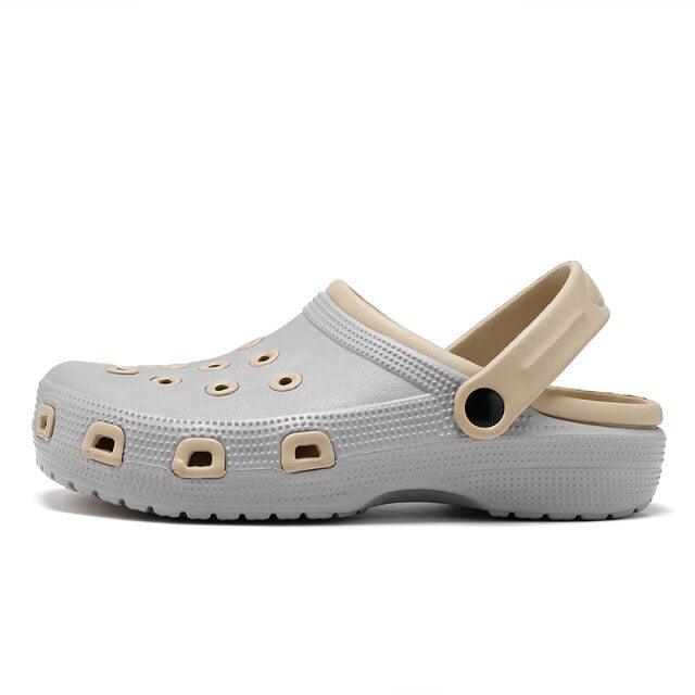 Mens Sandals Durable Daily Wear Dual-Use Summer Hole Shoes Clogs Classic Shoes Garden Clogs Sports Sandals Outdoor Indoor Mens Durable Slippers Stevvex