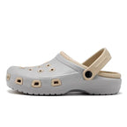 Mens Sandals Durable Daily Wear Dual-Use Summer Hole Shoes Clogs Classic Shoes Garden Clogs Sports Sandals Outdoor Indoor Mens Durable Slippers Stevvex