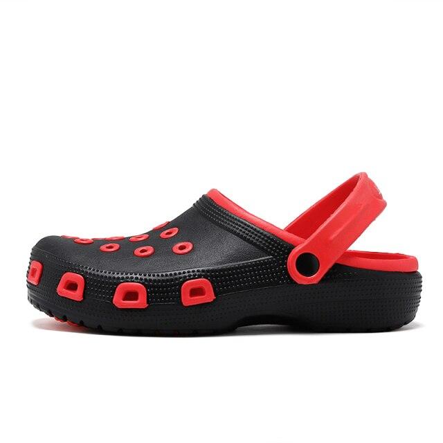 Mens Sandals Durable Daily Wear Dual-Use Summer Hole Shoes Clogs Classic Shoes Garden Clogs Sports Sandals Outdoor Indoor Mens Durable Slippers Stevvex