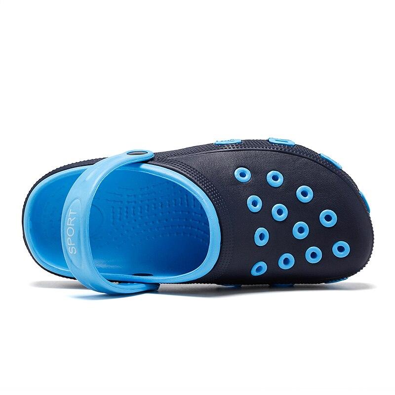 Mens Sandals Durable Daily Wear Dual-Use Summer Hole Shoes Clogs Classic Shoes Garden Clogs Sports Sandals Outdoor Indoor Mens Durable Slippers Stevvex