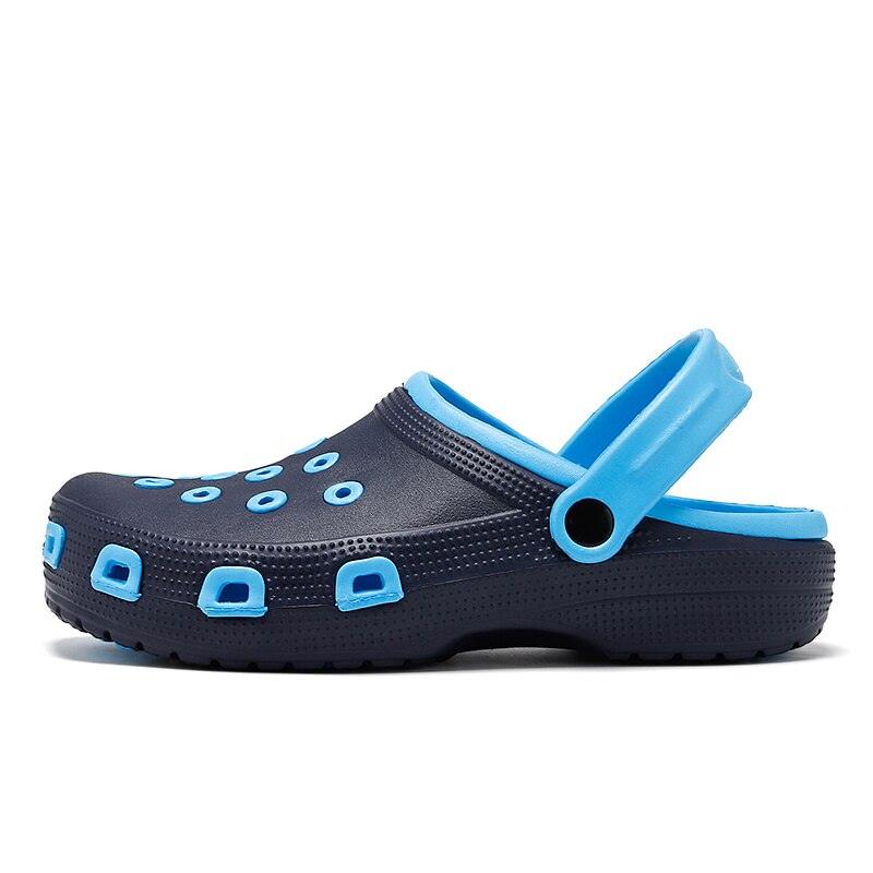 Mens Sandals Durable Daily Wear Dual-Use Summer Hole Shoes Clogs Classic Shoes Garden Clogs Sports Sandals Outdoor Indoor Mens Durable Slippers Stevvex