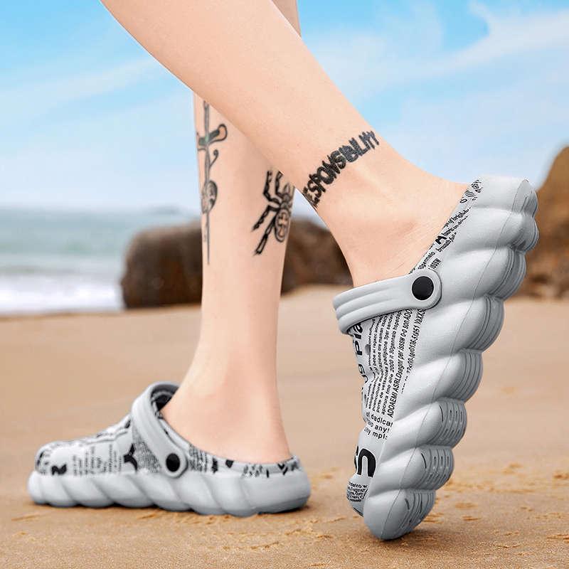 Mens Slippers Summer Flip Flops Sandals Fitness Fashion Garden Clogs Classic Mules Anti-Skid Rubber Sole Slip On Summer Mens Clogs Stevvex