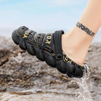 Mens Slippers Summer Flip Flops Sandals Fitness Fashion Garden Clogs Classic Mules Anti-Skid Rubber Sole Slip On Summer Mens Clogs Stevvex