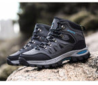 Mens Winter Snow Boots Waterproof Leather Super Warm Men's Boots Outdoor Hiking Boots Ankle Snow Hiking Boots Warm Water Resistant Non Slip Soft Lined Design Stevvex