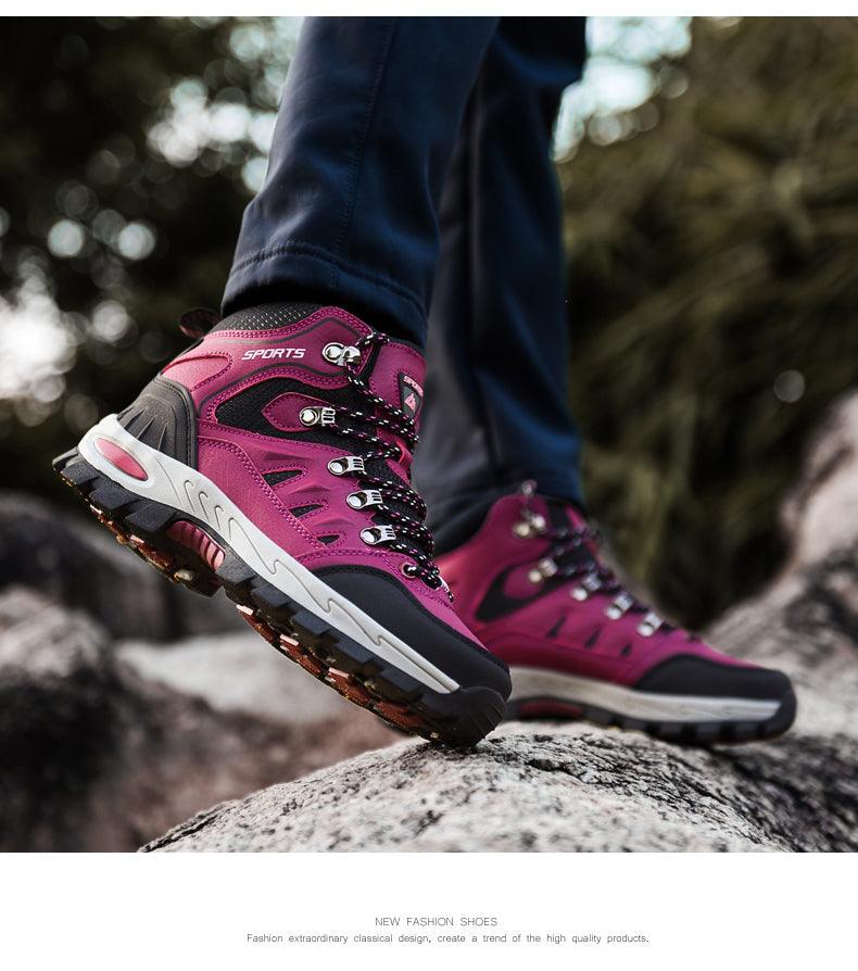 Mens Winter Snow Boots Waterproof Leather Super Warm Men's Boots Outdoor Hiking Boots Ankle Snow Hiking Boots Warm Water Resistant Non Slip Soft Lined Design Stevvex