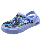 Mens Womens Sandals Hole Shoes Rubber Clogs Couple Garden Shoes Color Printing Air Cushion Beach Sandals Unisex Garden Clogs Lightweight Slip On Women Men Beach Sandals Water Shoes