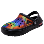 Mens Womens Sandals Hole Shoes Rubber Clogs Couple Garden Shoes Color Printing Air Cushion Beach Sandals Unisex Garden Clogs Lightweight Slip On Women Men Beach Sandals Water Shoes