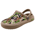 Mens Womens Sandals Hole Shoes Rubber Clogs Couple Garden Shoes Color Printing Air Cushion Beach Sandals Unisex Garden Clogs Lightweight Slip On Women Men Beach Sandals Water Shoes