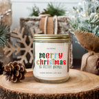 Holiday Christmas Candle Sweet Zesty Floral Rose Jasmine Scent 8oz BandsCo Straps