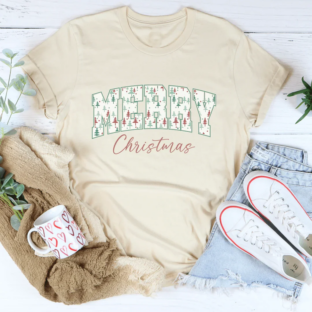Merry Christmas Tee Peachy Sunday
