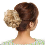 Messy Bun Scrunchy Hair Bun Fake Hair Synthetic Women Chignon Elastic Hair Band Hairpieces For Women Updo Donut Chignon Clip in Hair Extension For Volumized Hair Buns For Girls