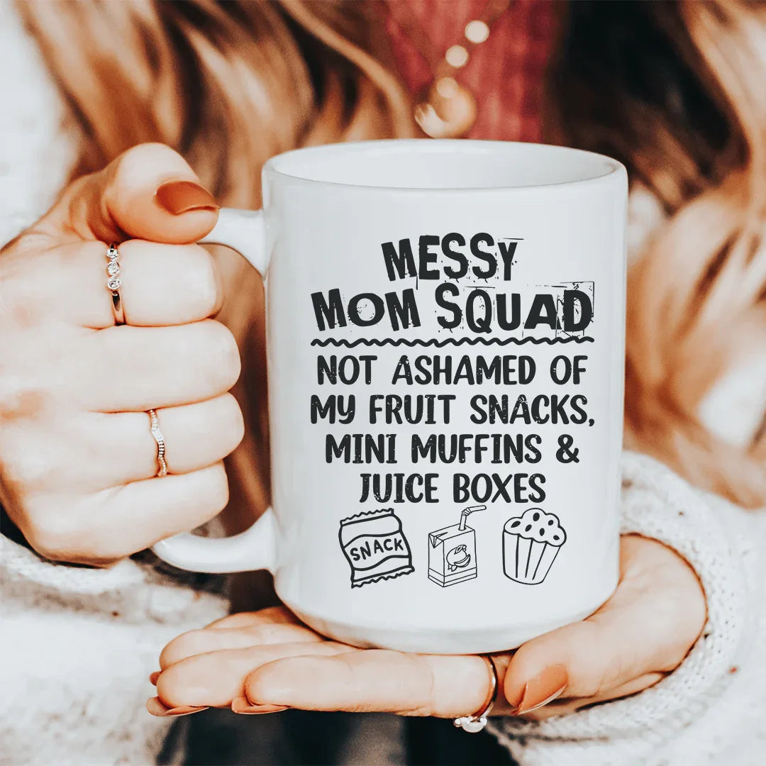 Messy Mom Squad Ceramic Mug 15 oz Peachy Sunday