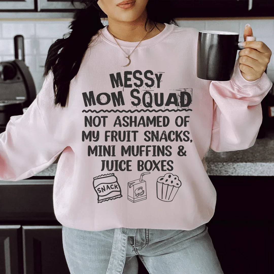 Messy Mom Squad Sweatshirt Peachy Sunday