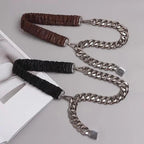 Metal Adjustable Chain Link Belts Fashion Belly Jewelry For Jeans Dresses Elegant Cool Style Lock Design Belts For Women Charming Belt Stevvex