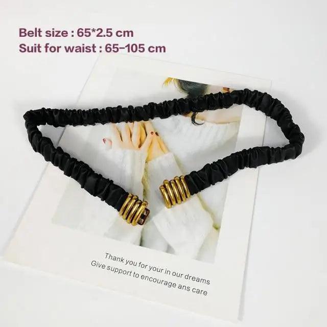 Metal Adjustable Chain Link Belts Fashion Belly Jewelry For Jeans Dresses Elegant Cool Style Lock Design Belts For Women Charming Belt Stevvex