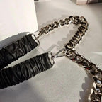 Metal Adjustable Chain Link Belts Fashion Belly Jewelry For Jeans Dresses Elegant Cool Style Lock Design Belts For Women Charming Belt Stevvex