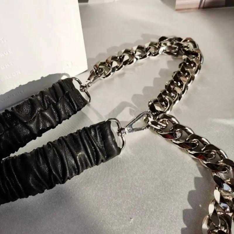 Metal Adjustable Chain Link Belts Fashion Belly Jewelry For Jeans Dresses Elegant Cool Style Lock Design Belts For Women Charming Belt Stevvex