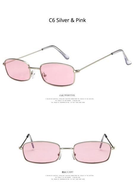 Metal Frame New Square Shape Sunglasses For Women & Men New  Decent & Elegant Lens Mirror New Popular Shades For Ladies Sun Glasses Stevvex