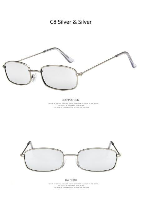 Metal Frame New Square Shape Sunglasses For Women & Men New  Decent & Elegant Lens Mirror New Popular Shades For Ladies Sun Glasses Stevvex