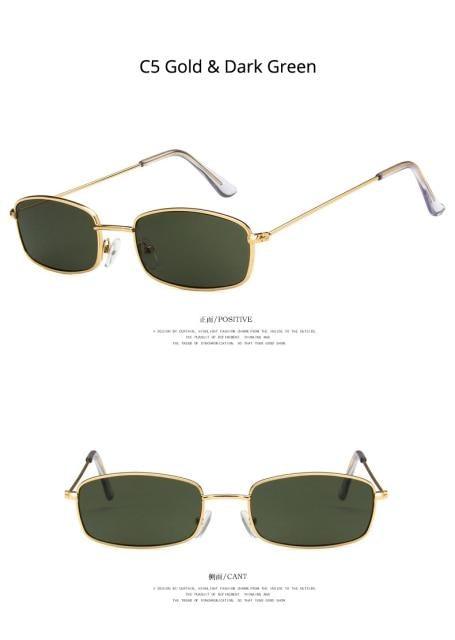 Metal Frame New Square Shape Sunglasses For Women & Men New  Decent & Elegant Lens Mirror New Popular Shades For Ladies Sun Glasses Stevvex
