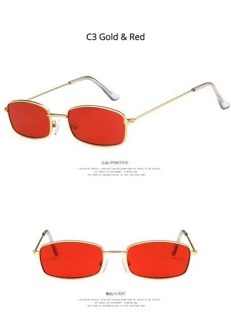 Metal Frame New Square Shape Sunglasses For Women & Men New  Decent & Elegant Lens Mirror New Popular Shades For Ladies Sun Glasses Stevvex