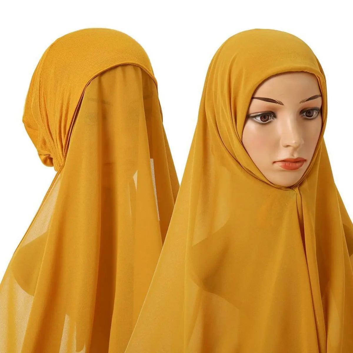 Chiffon Instant Hijab with Modal Undercap (MH004) Mariam's Collection