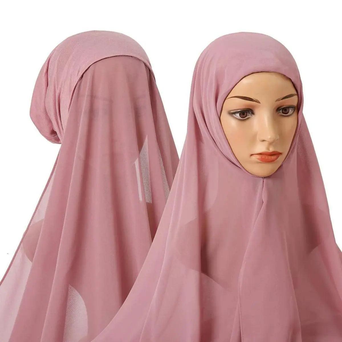 Chiffon Instant Hijab with Modal Undercap (MH004) Mariam's Collection