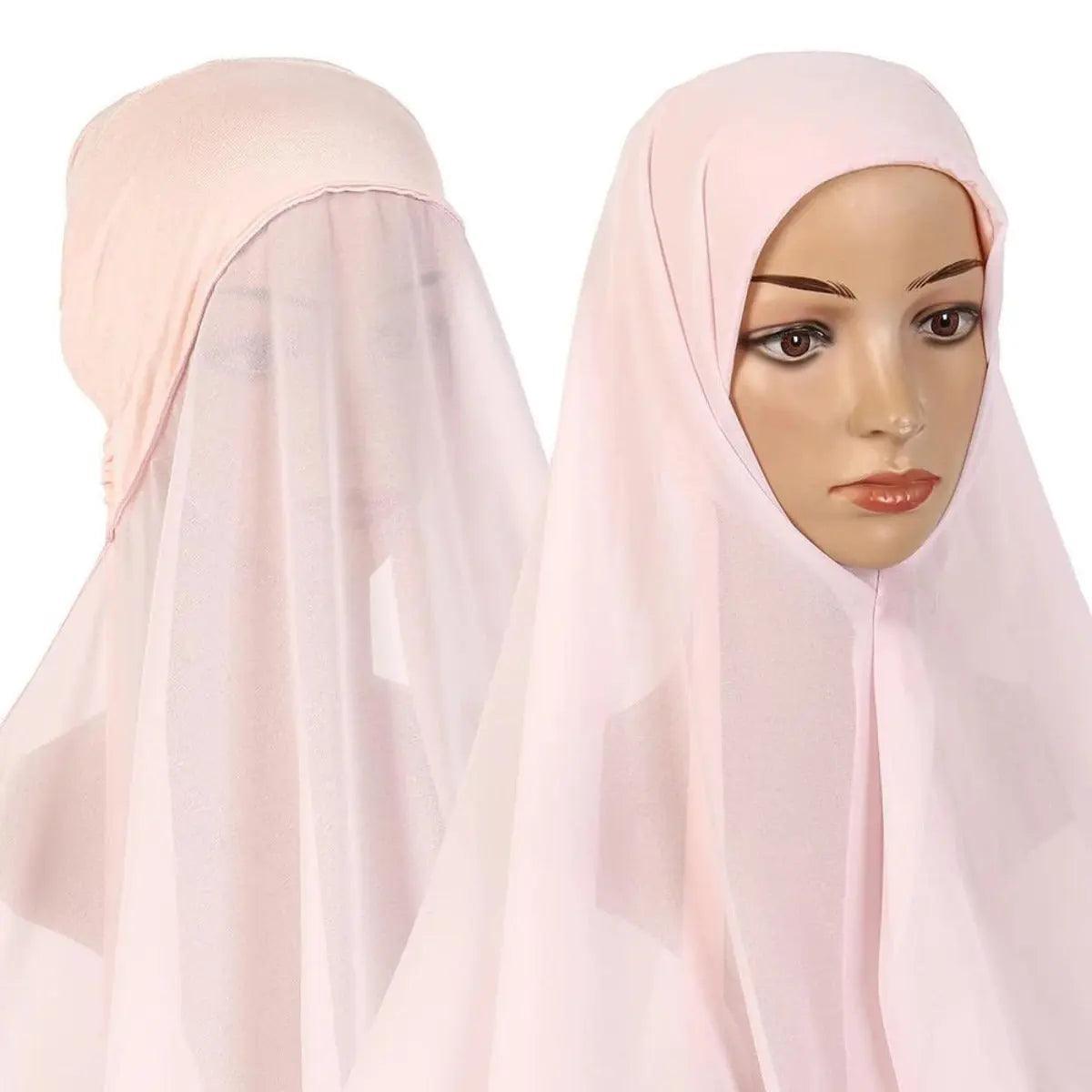 Chiffon Instant Hijab with Modal Undercap (MH004) Mariam's Collection