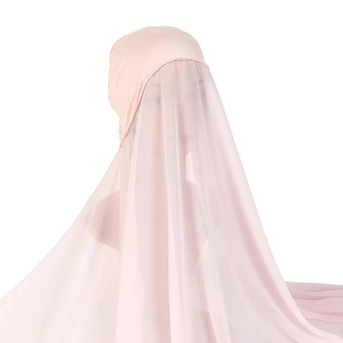Chiffon Instant Hijab with Modal Undercap (MH004) Mariam's Collection