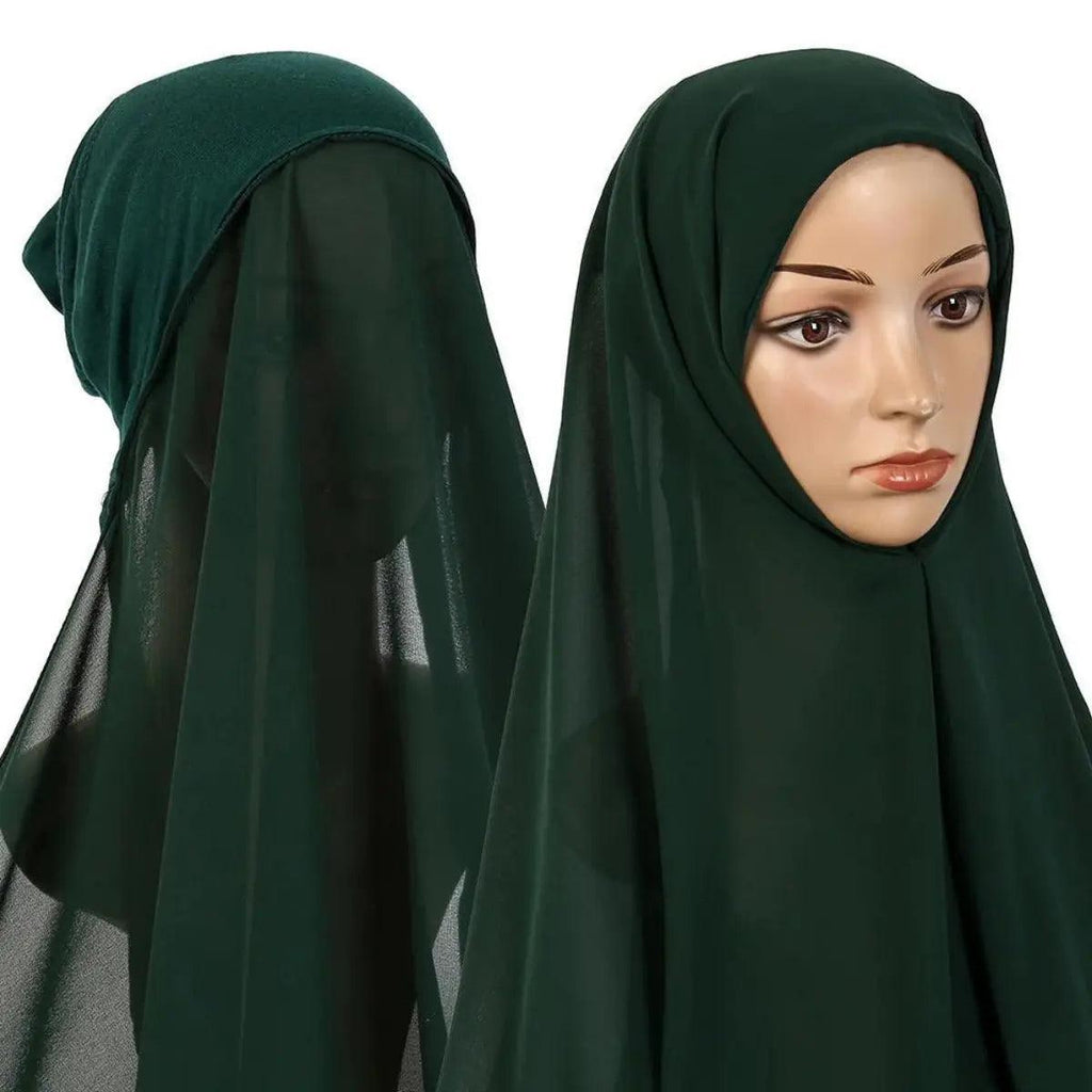 Chiffon Instant Hijab with Modal Undercap (MH004) Mariam's Collection