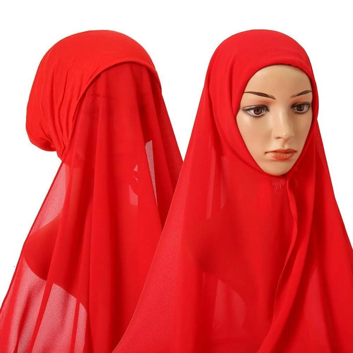 Chiffon Instant Hijab with Modal Undercap (MH004) Mariam's Collection