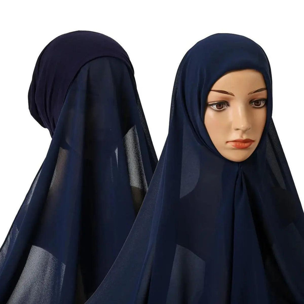 Chiffon Instant Hijab with Modal Undercap (MH004) Mariam's Collection