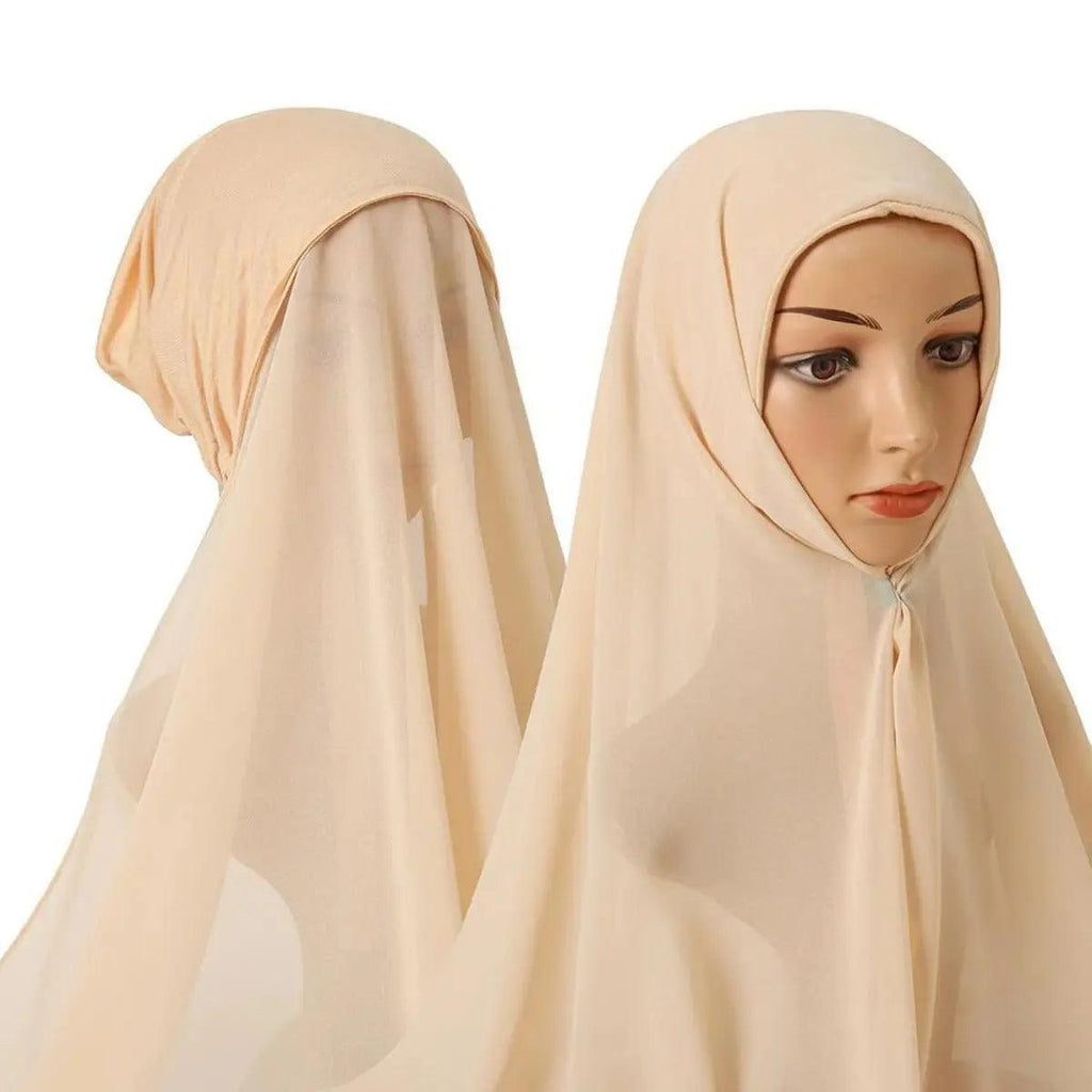 Chiffon Instant Hijab with Modal Undercap (MH004) Mariam's Collection