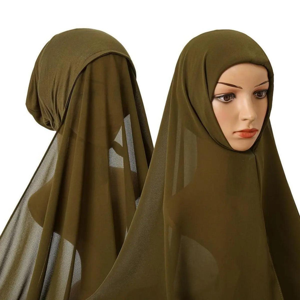 Chiffon Instant Hijab with Modal Undercap (MH004) Mariam's Collection