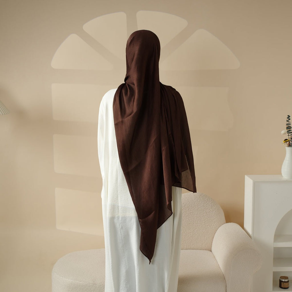 Premium Crinkled Satin Scarf (MH006) - SJB-DIAMOND ELITES