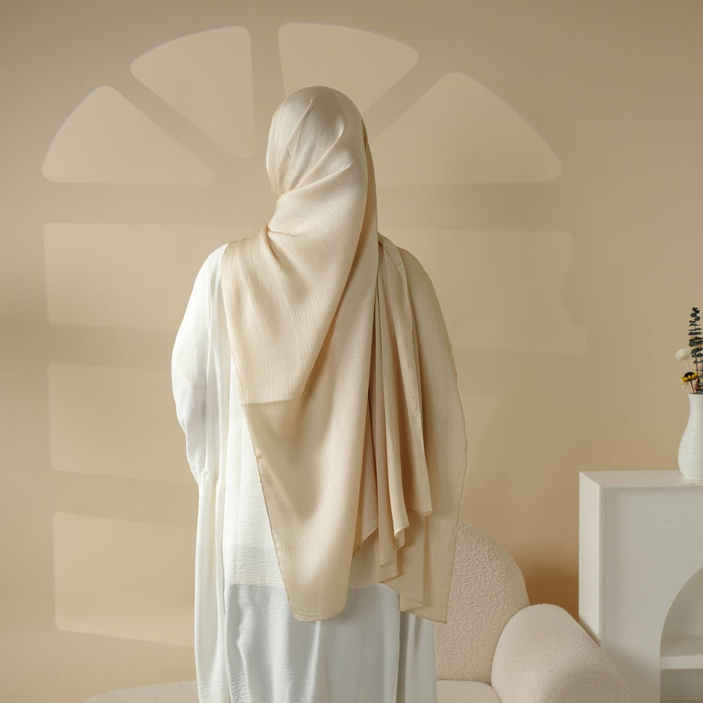 MH013 Textured Satin Star Hijab - SJB-DIAMOND ELITES