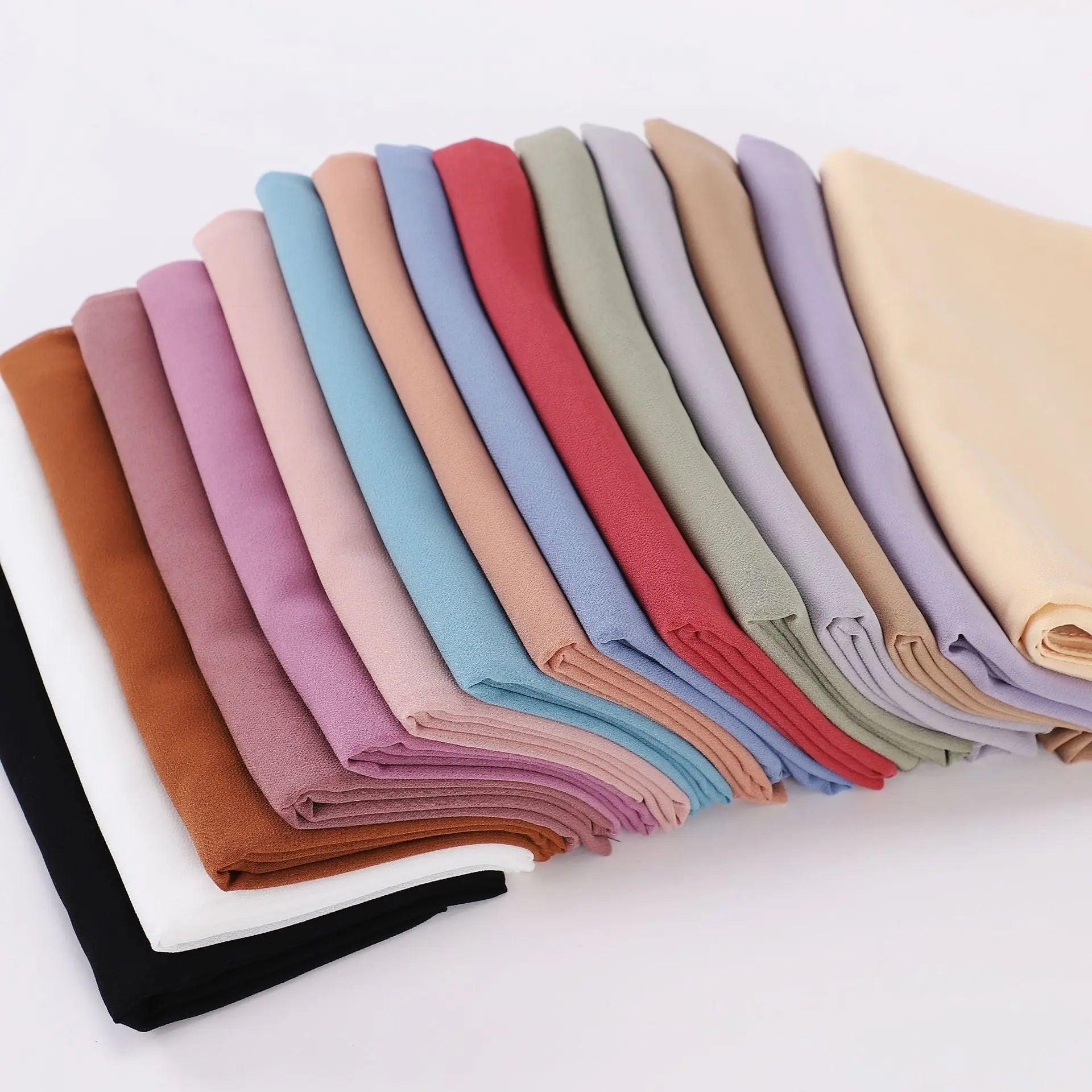 Pearl chiffon square hijab (MH028) - SJB-DIAMOND ELITES
