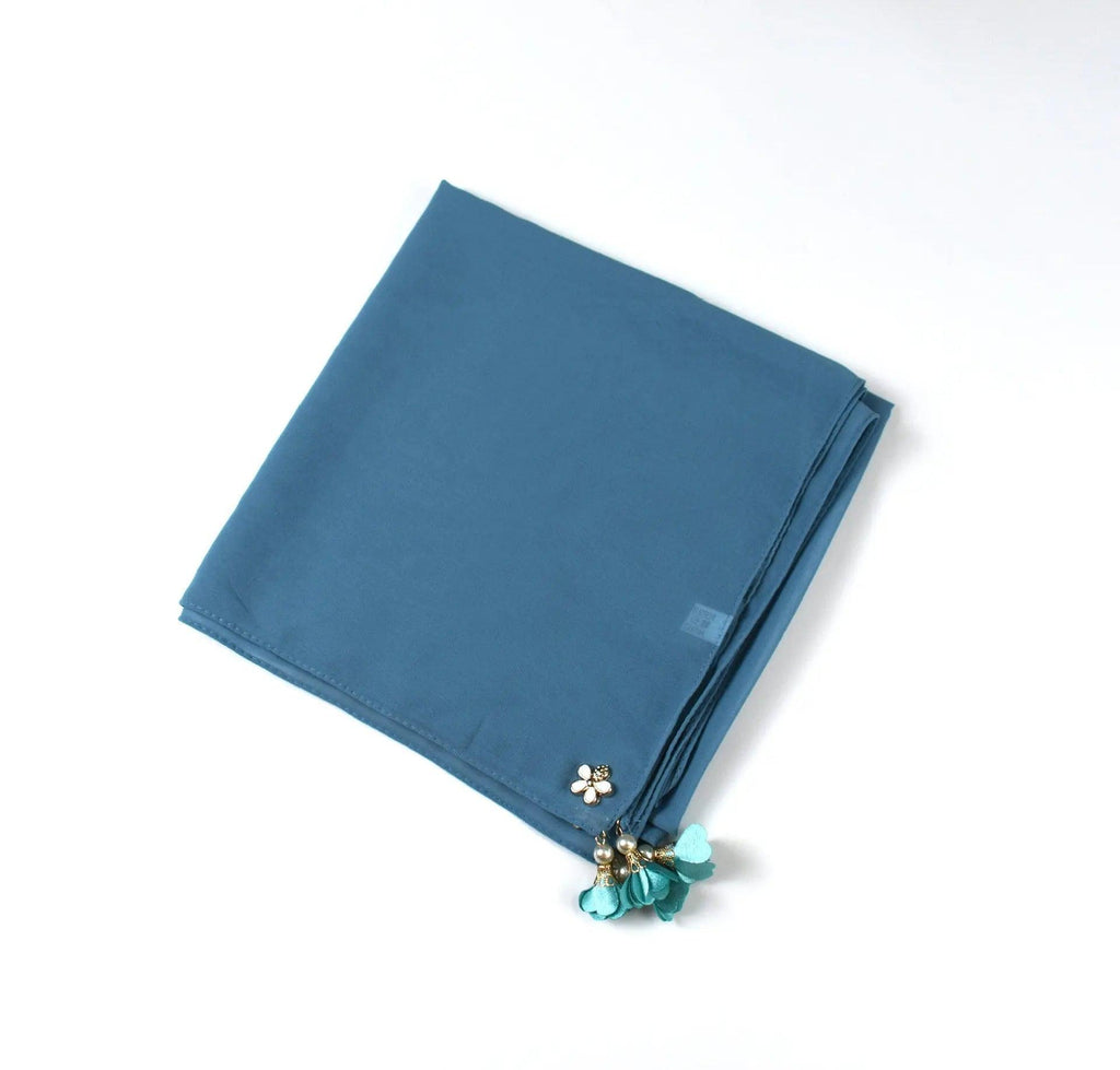 Pearl chiffon square hijab scarf (MH030) - SJB-DIAMOND ELITES
