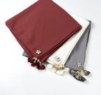 Pearl chiffon square hijab scarf (MH030) - SJB-DIAMOND ELITES