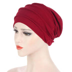 Solid Color Slub Cotton Undercap Hijab (MH031) - SJB-DIAMOND ELITES