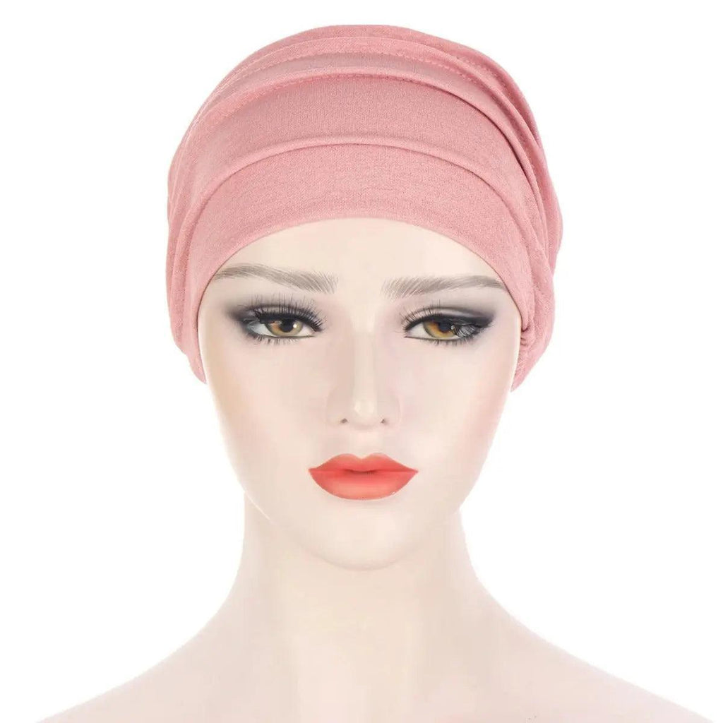 Solid Color Slub Cotton Undercap Hijab (MH031) - SJB-DIAMOND ELITES