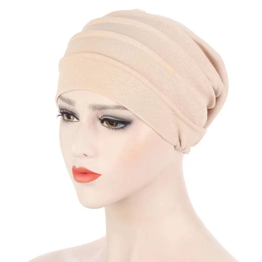 Solid Color Slub Cotton Undercap Hijab (MH031) - SJB-DIAMOND ELITES