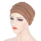 Solid Color Slub Cotton Undercap Hijab (MH031) - SJB-DIAMOND ELITES