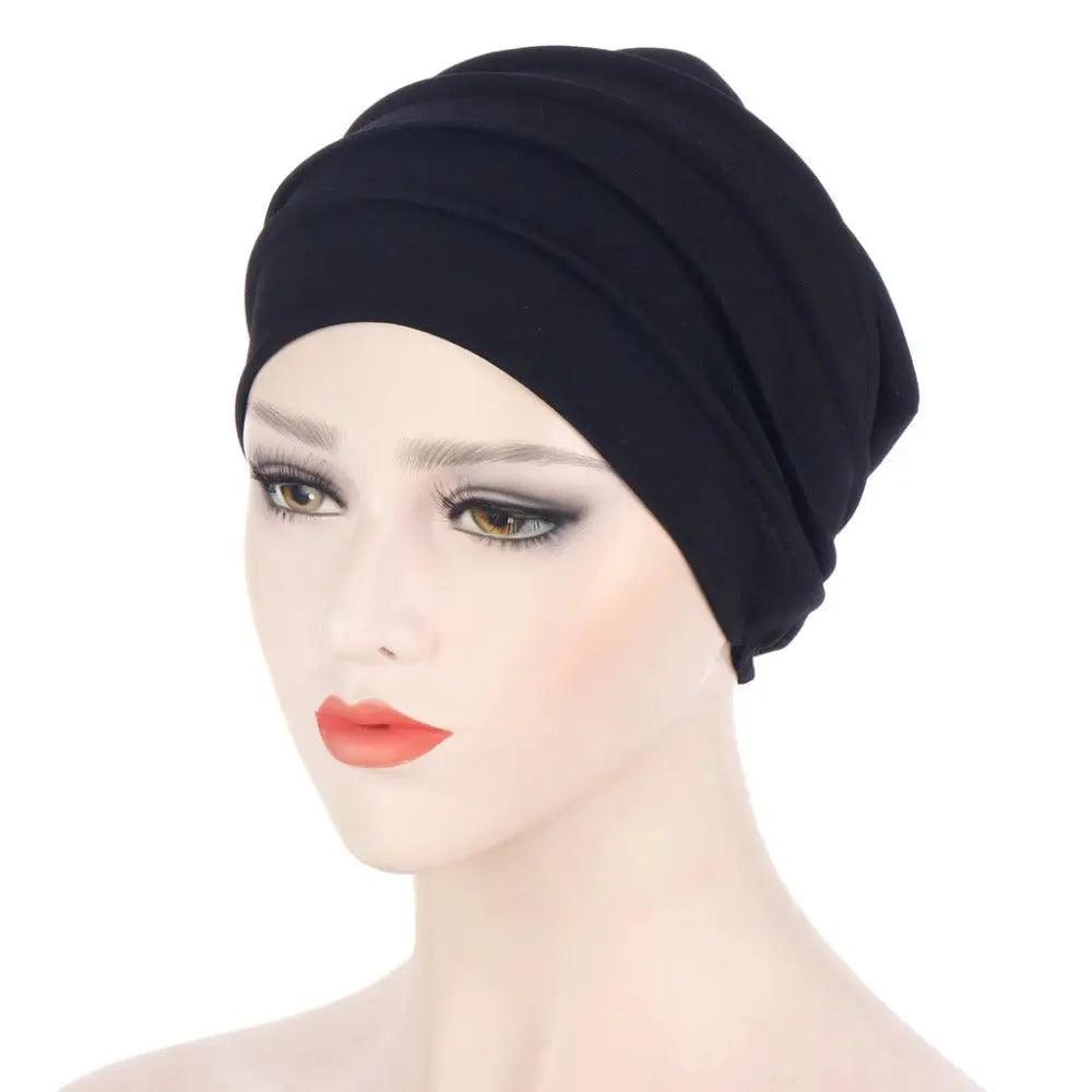 Solid Color Slub Cotton Undercap Hijab (MH031) - SJB-DIAMOND ELITES