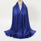 Solid Color Pearl Satin Scarf Fashion Soft Hijab (MH034) - SJB-DIAMOND ELITES